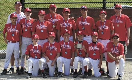 The Mercer Island Little League Phillies team includes: Garrett Poore