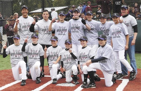 The Mercer Island Little League Majors (ages 10-12) Rockies team won the championship in May. The team includes: (back row) Shane Kim