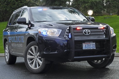 Mercer Island police officers are now driving their new hybrid patrol car