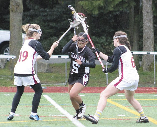 The Mercer Island girls lacrosse team took on Lakeside on Wednesday