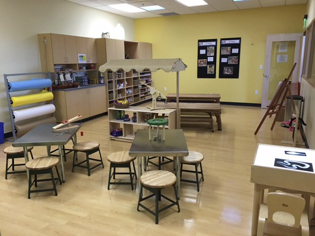 The enrichment/STEM room at the new Bright Horizons on Mercer Island.