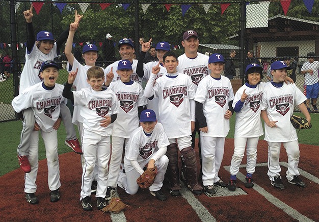 The Mercer Island Rangers little league team recently took first place in the Majors tournament.