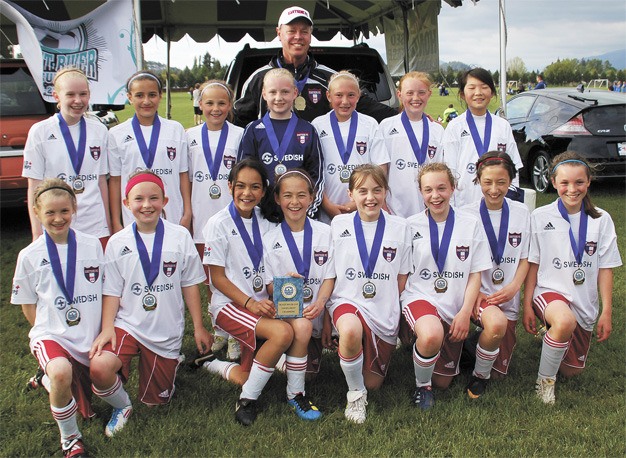 The Eastside FC girls 12U blue team includes: Claire Siefkes