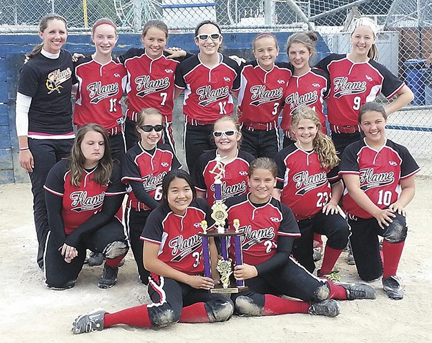 The Flame 12U fastpitch team