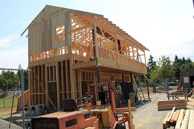 The new press box and concession stand at Mercer Island High School is well under construction and should be operational by the first home football game in September.