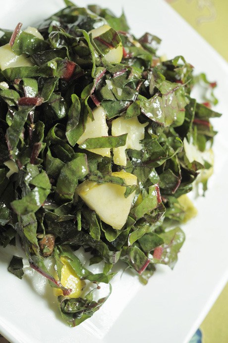 Try this kale salad with pears and spiced nuts this Thanksgiving.