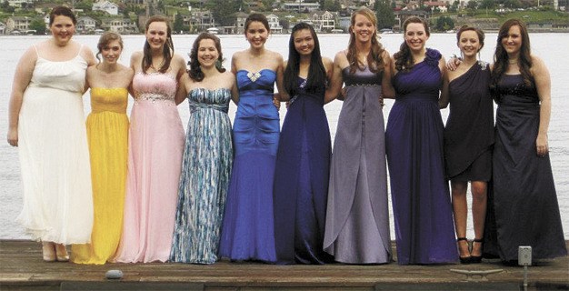 The MIHS Senior Prom was held last Saturday evening at Fremont Studios in Seattle. Posing for photos on an Island dock along Lake Washington are