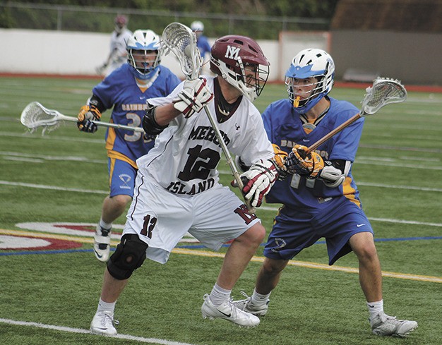 Mercer Island senior Hayden Reisman scored the game winning overtime goal against Bainbridge in the state semifinals on Wednesday