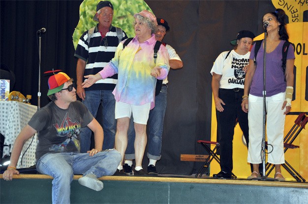 Mercer Island School District bus drivers perform a musical play for children