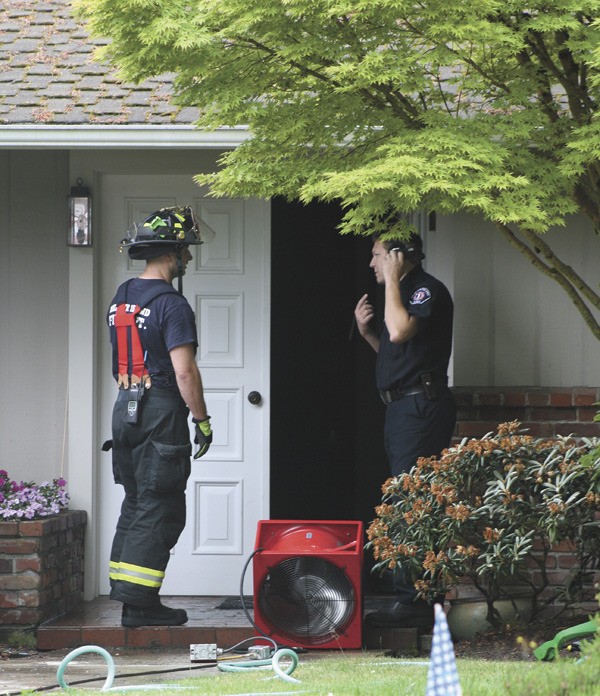 Mercer Island firefighters responded to a fire alarm in 9300 block of S.E. 59th Street on Thursday afternoon. A candle caught part of a countertop on fire.