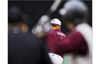 Sean Perryman pitches to a Lakeside batter at Safeco Field.