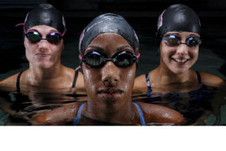 This photo of MIHS swimmers from left