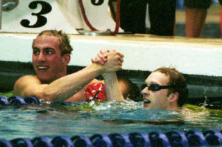 Islander Sean Sussex (right) won five individual state titles.