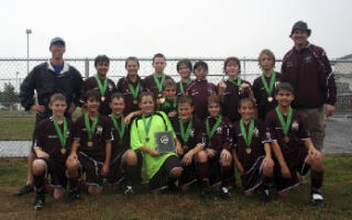 The Mercer Island 12U United boys soccer team. Pictured from left