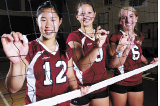 Mercer Island High School volleyball team captains