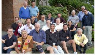 The Island “Blackfoot tribe” of the YMCA sponsored Indian Guides program held its 30th reunion on the Island last month as fathers and sons came from as far away as Chicago and Los Angeles to celebrate. Front row from left: Nick Radovich