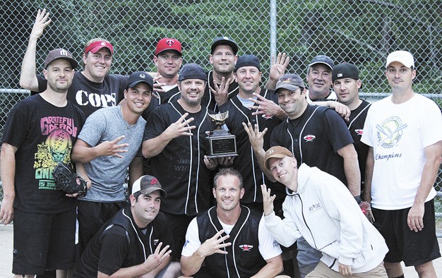 The Hedman’s Hair Salon men’s competitive softball team won its fourth straight championship in August.