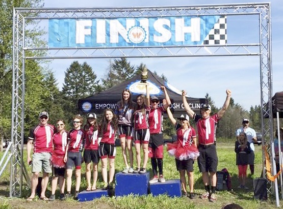 Mercer Island Mountain Bike teams competed at Test of Pedal on April 3 (contributed photo).