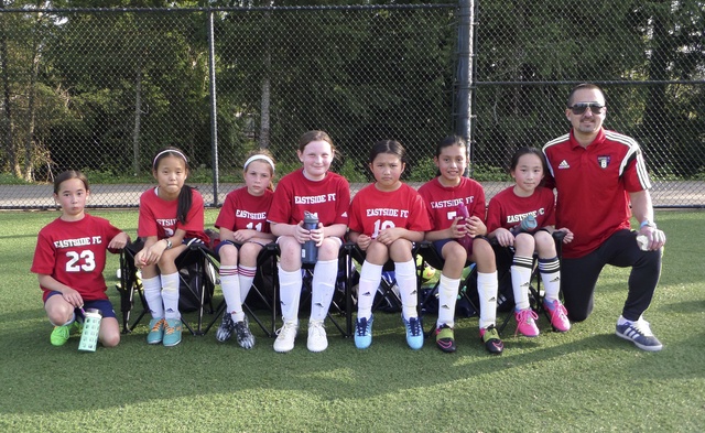 Eastside FC’s girls U8/9 team recently advanced to the quarterfinals of the U10 Presidents Cup tournament (contributed photo).