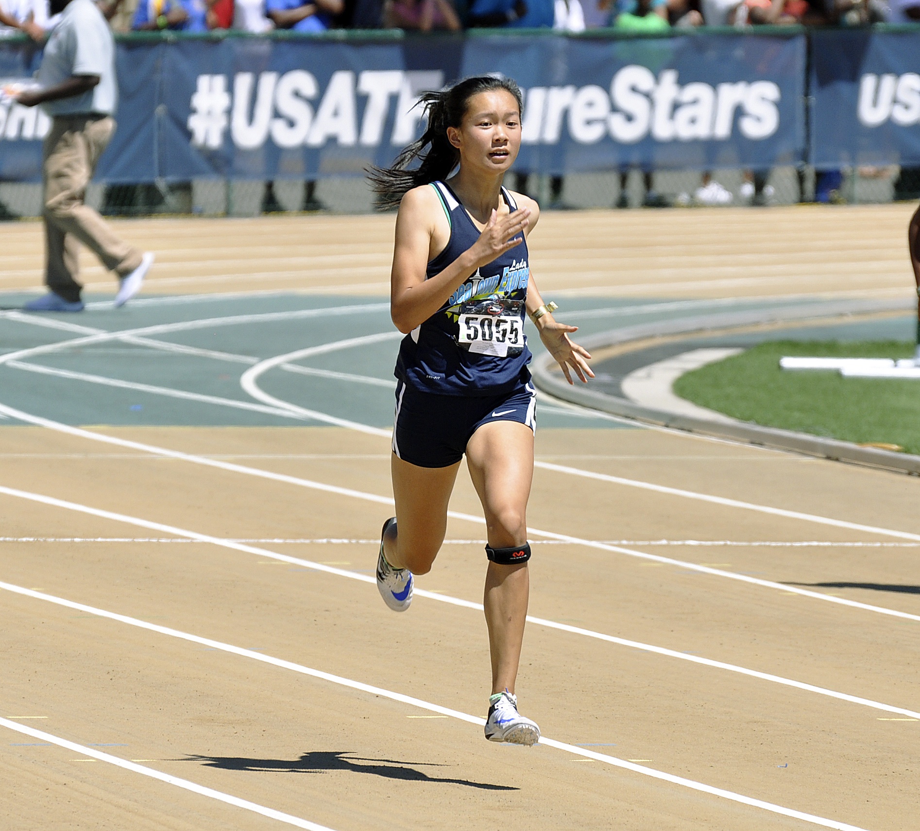 Islander Kayla Lee competed in the 200 and 400 meter events at the Junior Olympic national championships