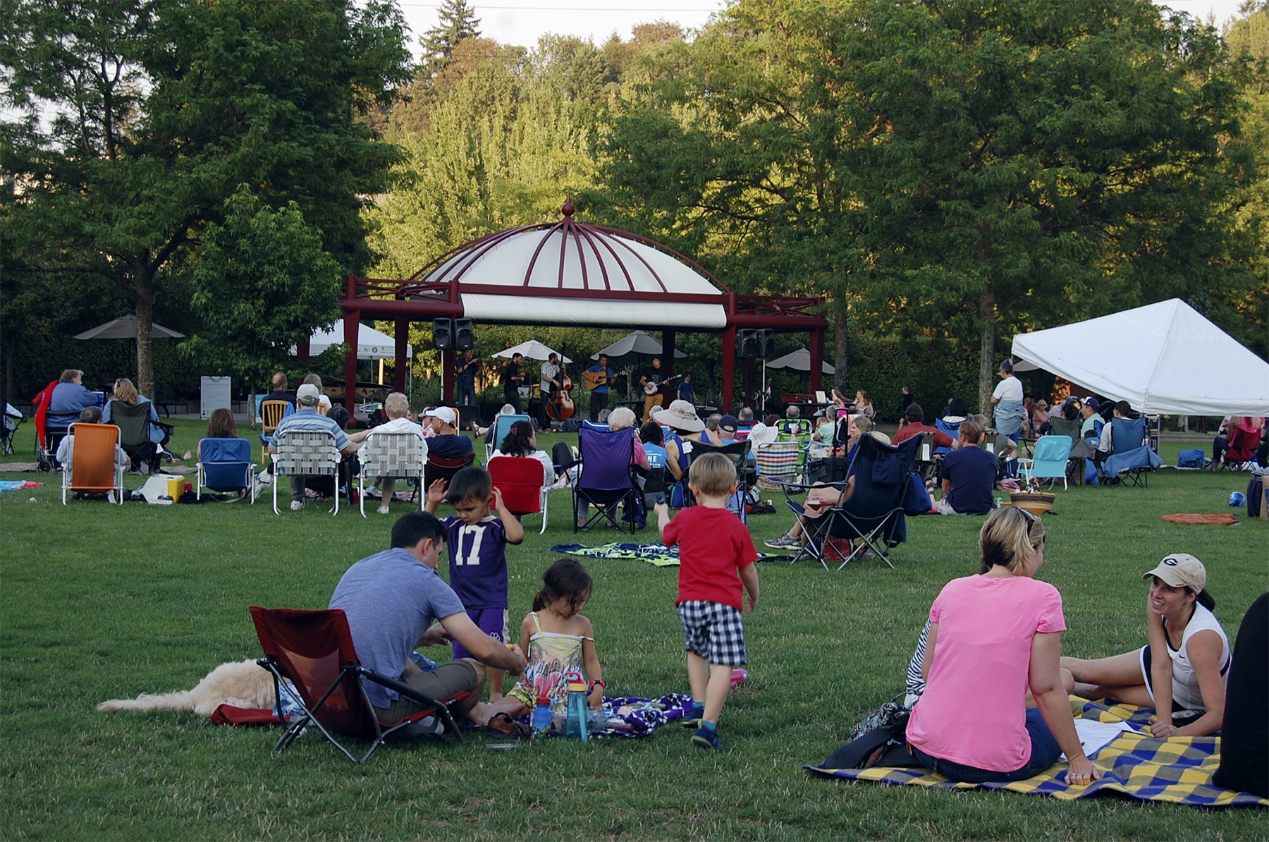 There are two upcoming concerts in Mercerdale Park: the Arts Council's Mostly Music featuring Swamp Soul on Thursday and MIPA's summer concert with Jen Ayers and The Parkway Boys on Tuesday. File photo.