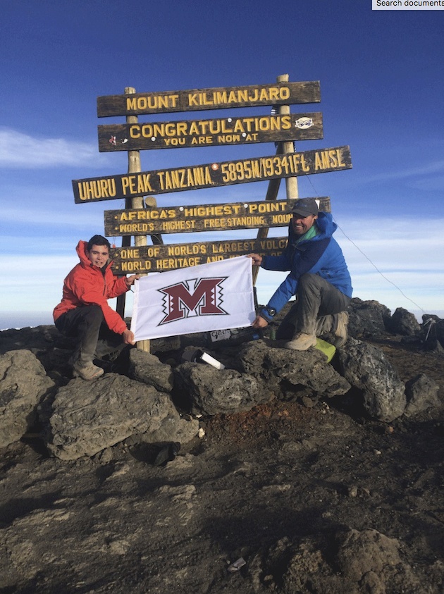 Mercer Island residents Jaden and Jary Krauser made it to the top of Mt. Kilimanjaro in Tanzania on July 8. Contributed photo.