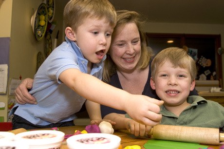 Kimberly Smith watches her two sons