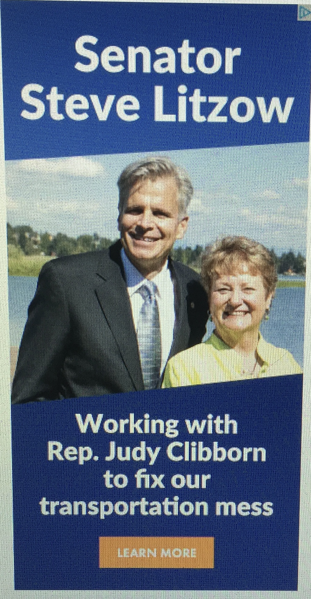 This is one of the advertisements used by the Steve Litzow campaign. A PDC complaint was filed against Litzow for using Judy Clibborn’s name and photos without permission. Contributed photo