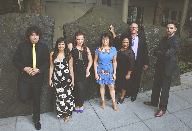 MIHS alum Meese Agrawal Tonkin (second from right) is currently writing music with her band