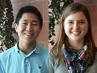 Islanders of the Month Gordon Zhang and Meghan Frisch.