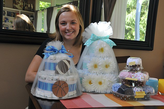 Megan Coppersmith Szerwo offers diaper cakes and cupcakes at Little Britches Bakery