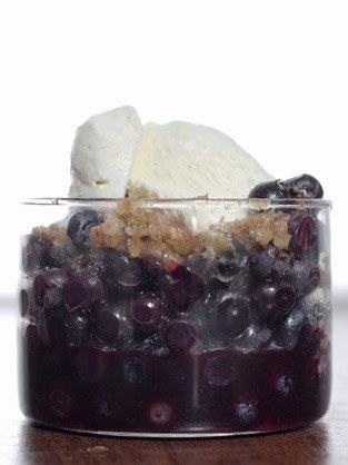 Blueberry crisp is sure to become a family summertime favorite