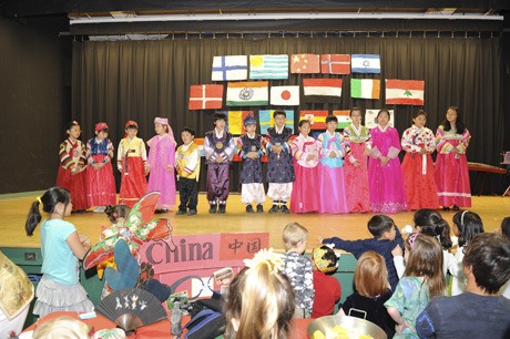 More than 500 people packed the Island Park Elementary gym at the end of May to celebrate International Day. There was a student fashion show of traditional costumes