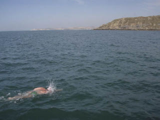 MIHS grad Rendy Opdycke swims the Catalina Channel off the Coast of Los Angeles