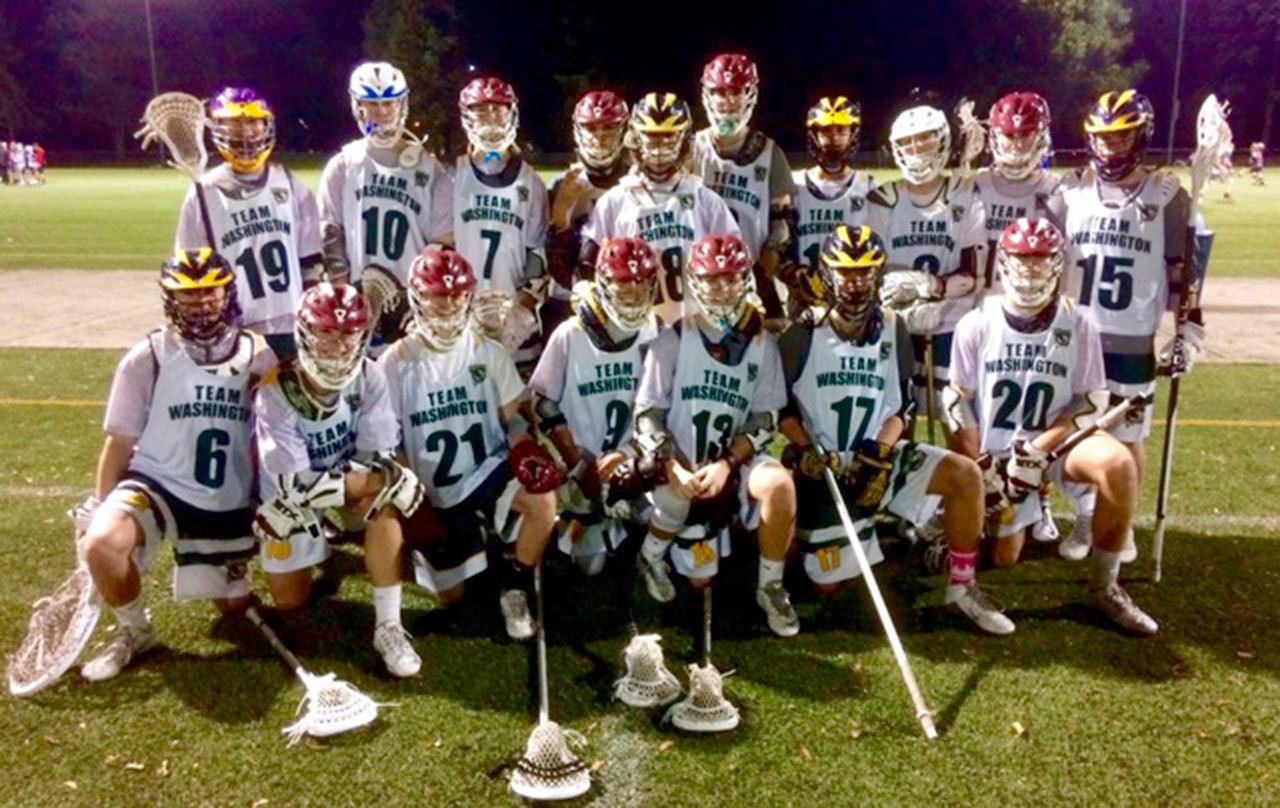 Nine Mercer Island sophomore boys, playing for Team Washington 2019, helped their team go 6-0 in a Maryland lacrosse tournament. Contributed photo