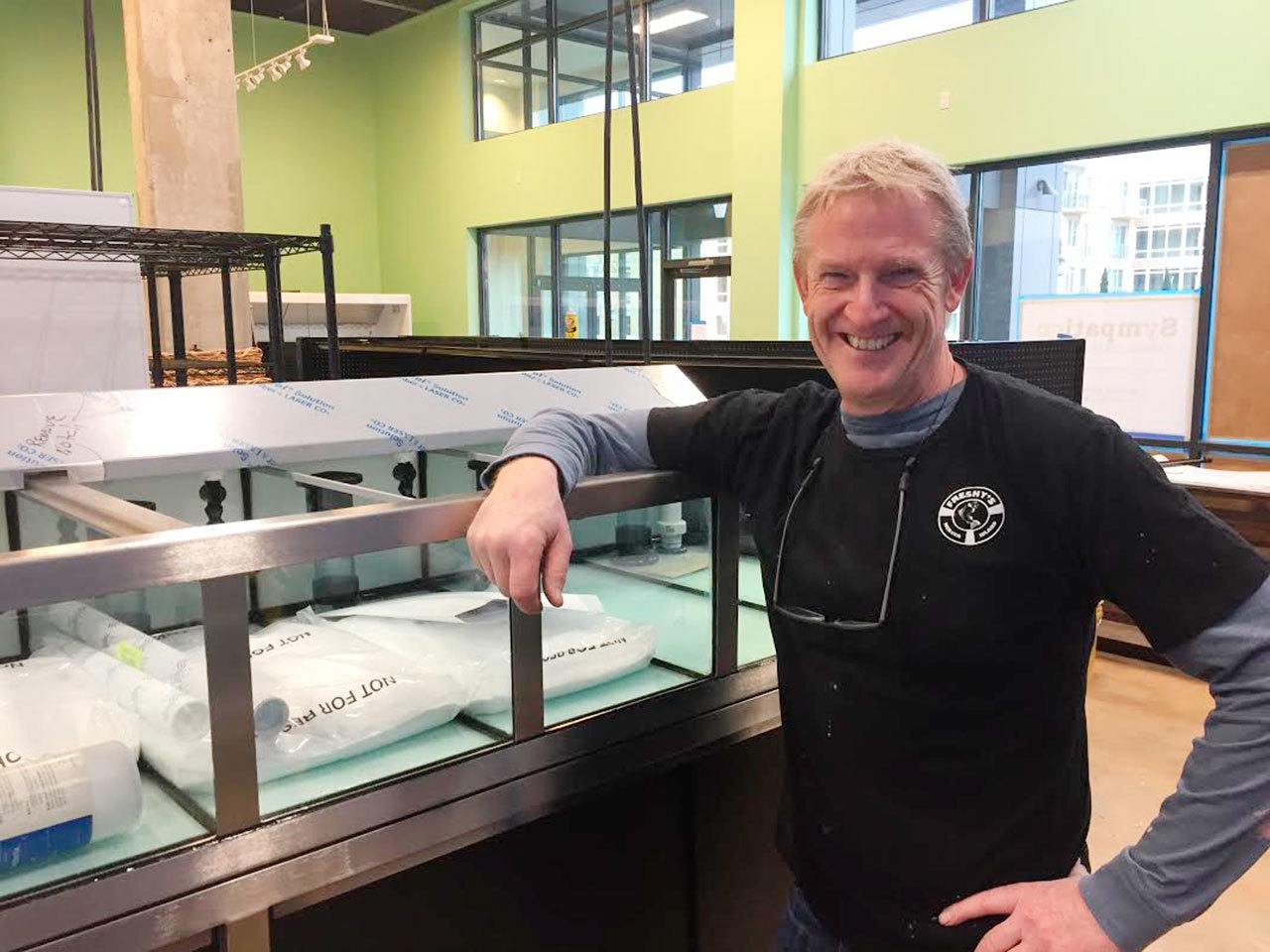 Owner Bryce Caldwell plans to open Freshy’s Local Market on Feb. 9 in the Hadley building. Photo courtesy of Freshy’s Local Market