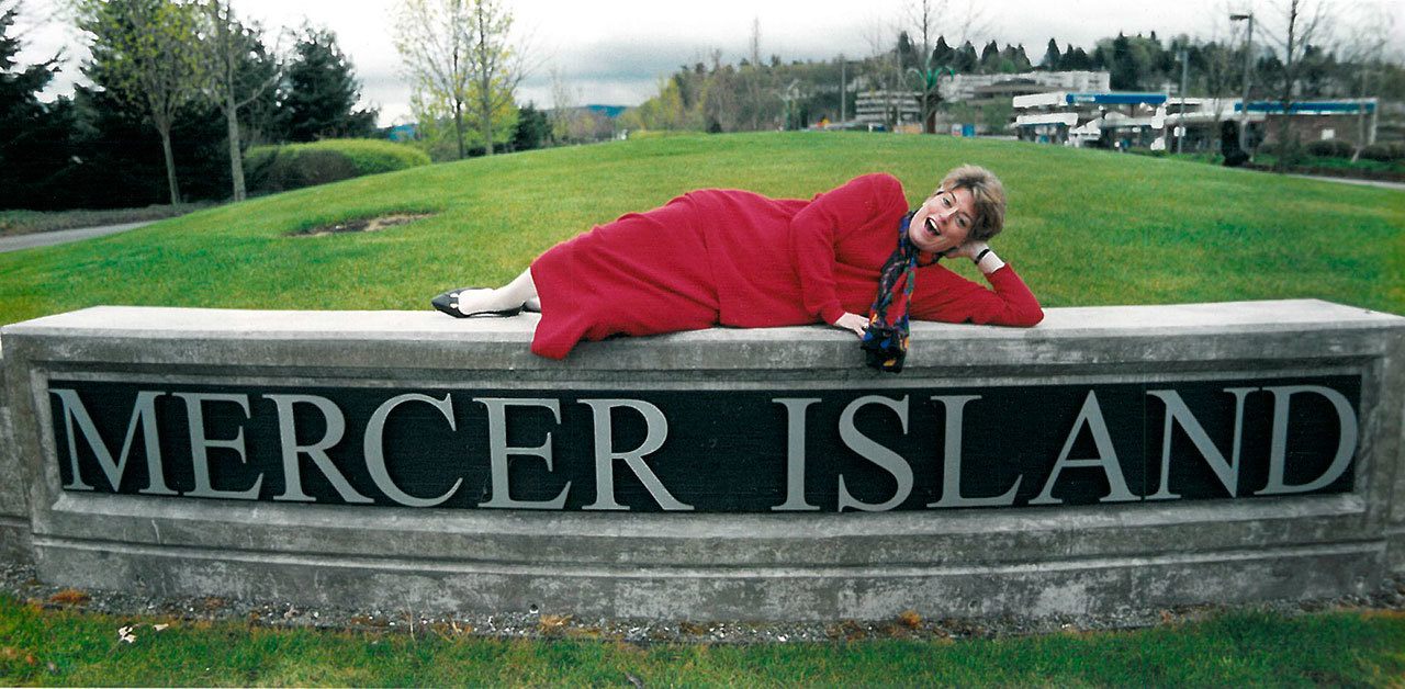 Terry Moreman poses for the Reporter in 2000, near the middle of her tenure as Mercer Island Chamber of Commerce director. Matt Brashears/file photo