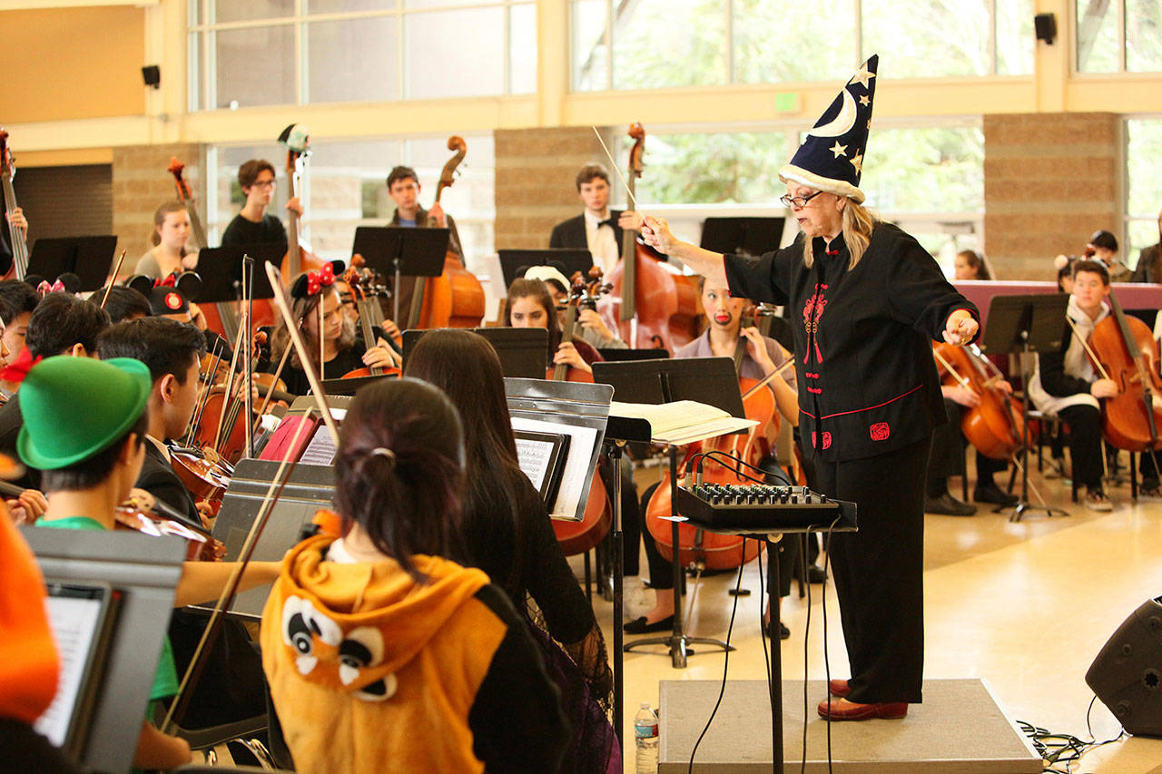 The Mercer Island High School orchestra performed Disney classics on Feb. 26 at the annual Disney and Dessert fundraiser. All photos courtesy of Jay Na