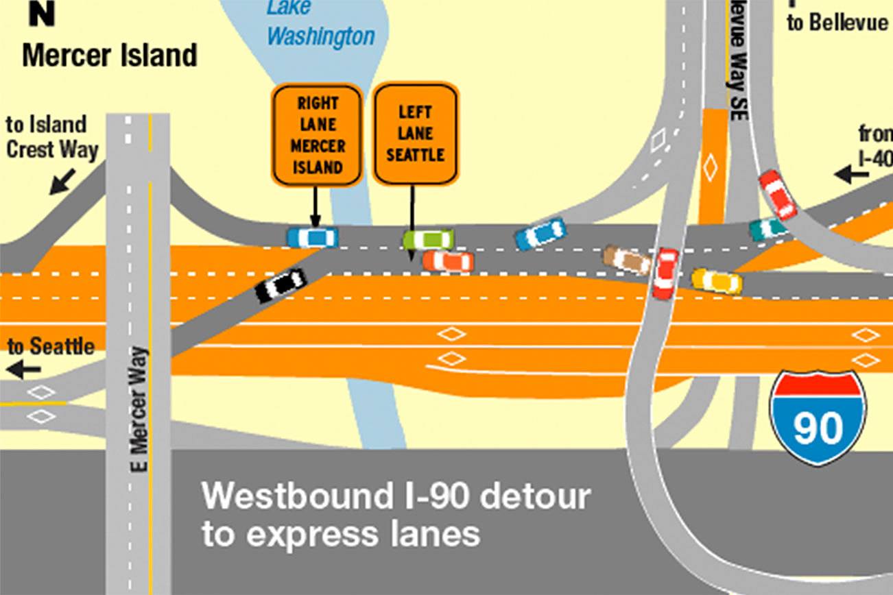 Westbound I-90 to close this weekend
