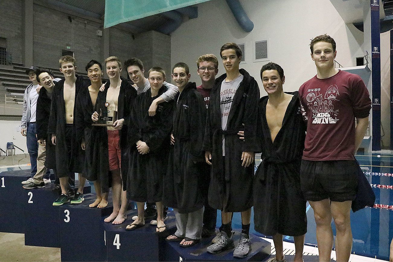 Mercer Island boys third at 3A state swim and dive championships