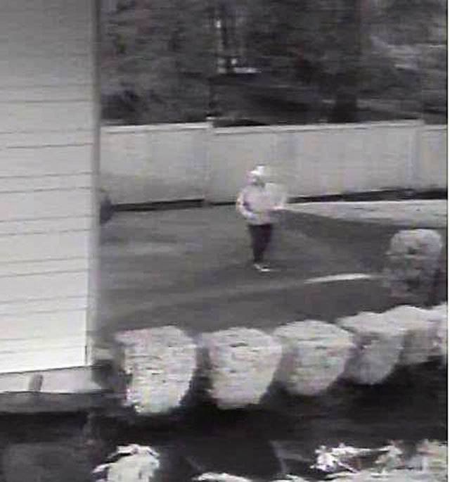 A suspect is spotted in a Feb. 19 mail thief surveillance video. Photo courtesy of MIPD