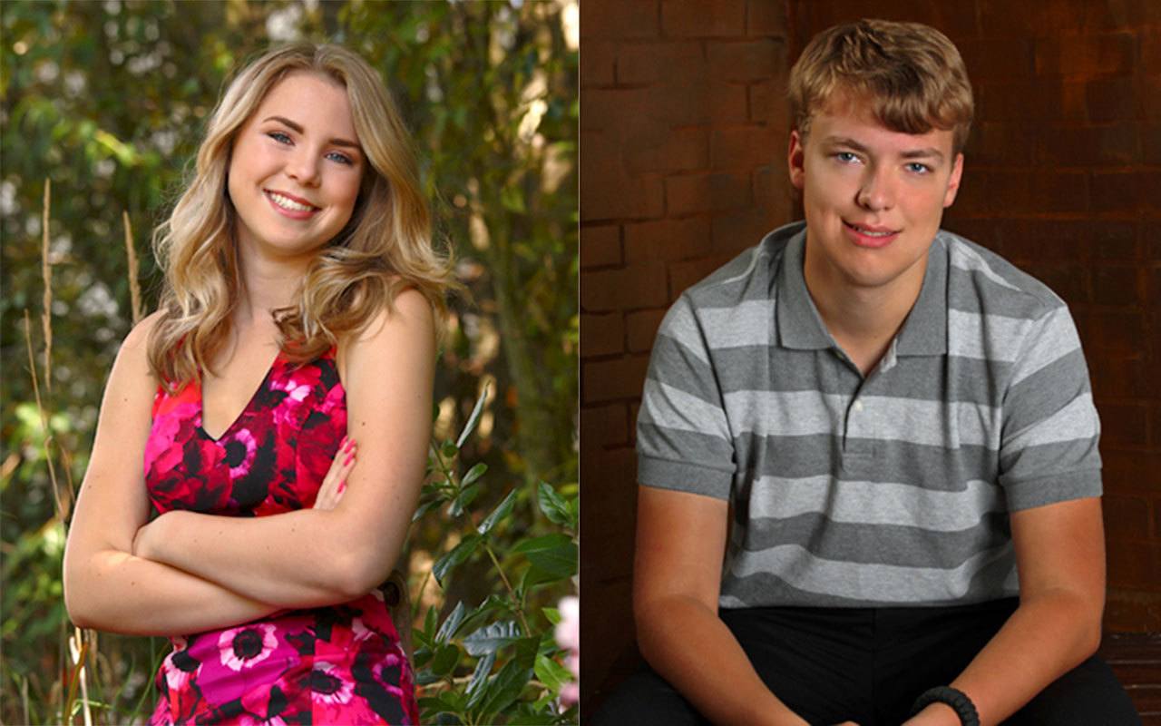 Mercer Island High School students Jessica Waller and William “Max” Waller. Contributed photos