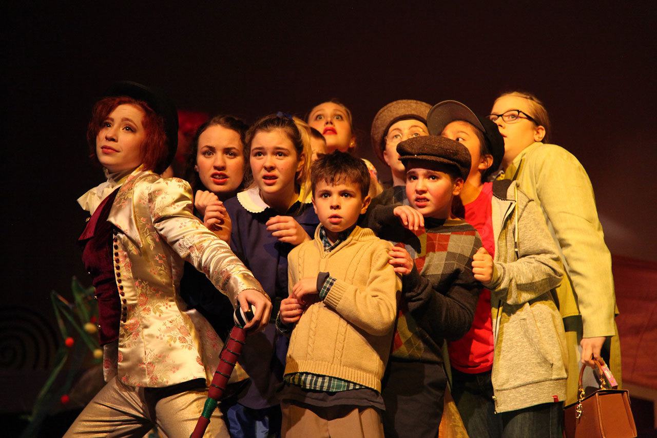 Youth Theatre Northwest presents Roald Dahl’s “Willy Wonka Jr.” at the Stroum Jewish Community Center through Feb. 12. Photo courtesy of YTN