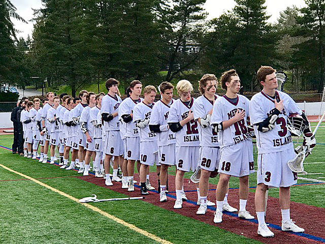 Photo courtesy of Loulia Howard                                The Mercer Island Islanders boys lacrosse team captured their second victory of the 2017 season courtesy of a 13-8 victory against the Eastlake Wolves on March 18. Mercer Island’s Stew Vassau and Ty Robinson scored a team-high three goals in the win. Mitchell Mandt, Glen Mahoney and Donny Howard each scored two goals apiece. Hunter Johnson finished with two assists.