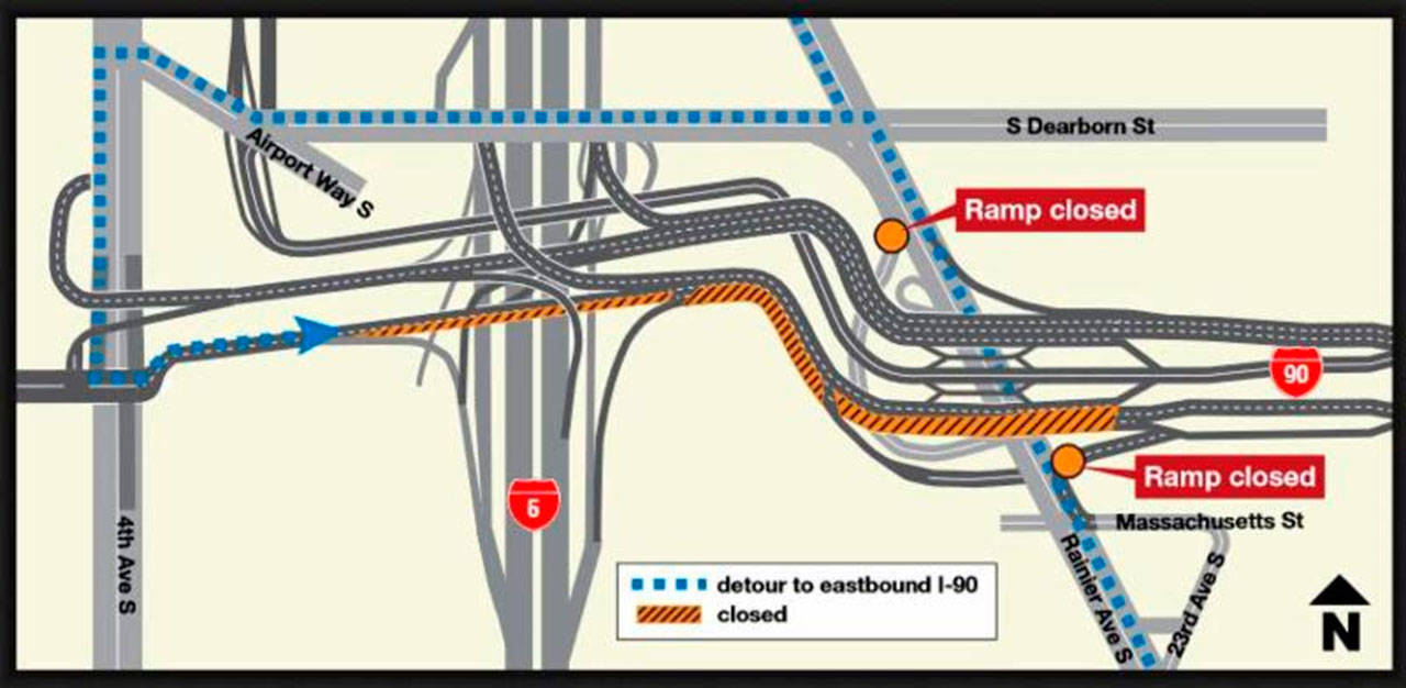 Eastbound I-90 to close this weekend