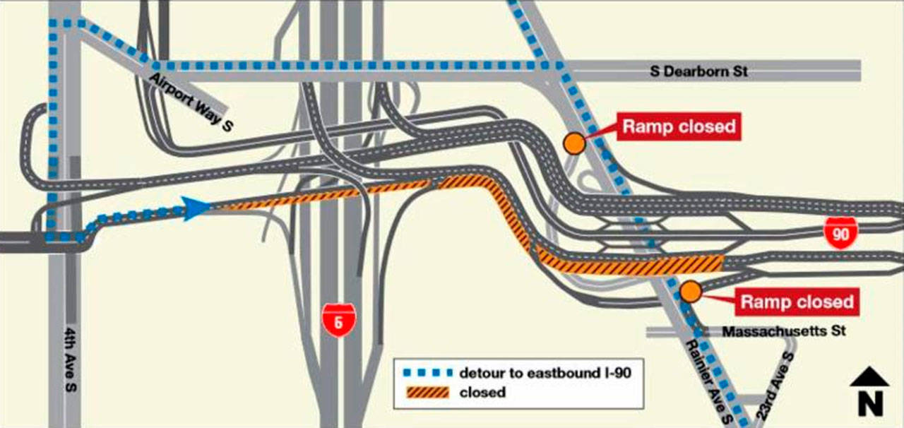 Eastbound I-90 to close this weekend