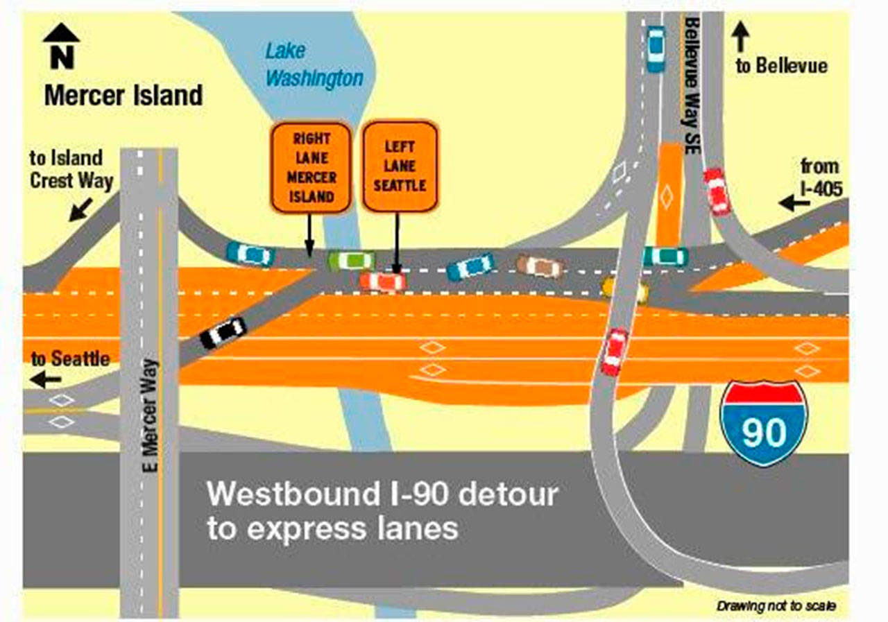 Westbound I-90 to close this weekend