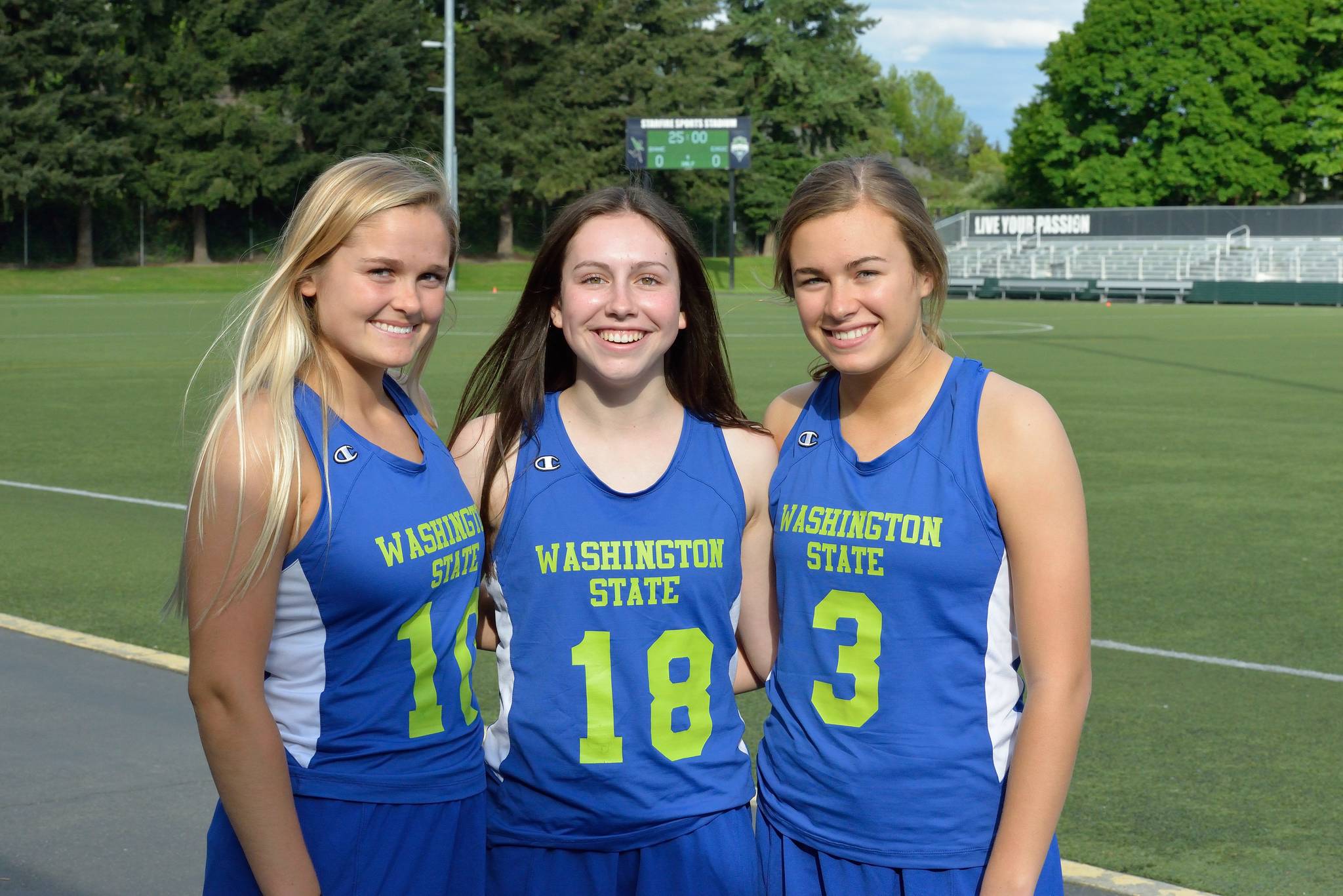Photo courtesy of Mercer Island Girls Lacrosse                                Mercer Island Islanders girls lacrosse varsity players Katie Brodsky, Tessa Guerra and Julia Nordstrom are members of the Team Washington girls lacrosse team, which will compete at the U-19 women’s National Tournament taking place on May 27-28 at Yale University in New Haven, Connecticut. There will be close to 70 teams in attendance at the tournament.
