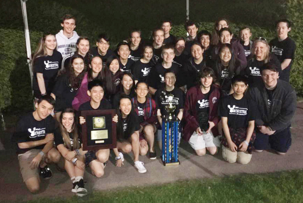 The Mercer Island High School Orchestra received two awards for excellence at the recent World Strides Heritage Festival inVancouver, B.C. Photo courtesy of Craig Degginger/Mercer Island School District