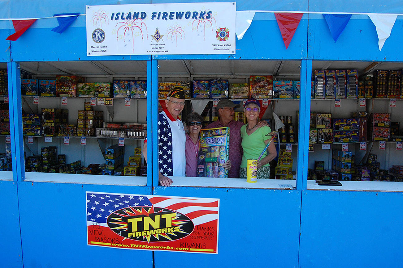 Mercer Island community groups sell fireworks for the Fourth
